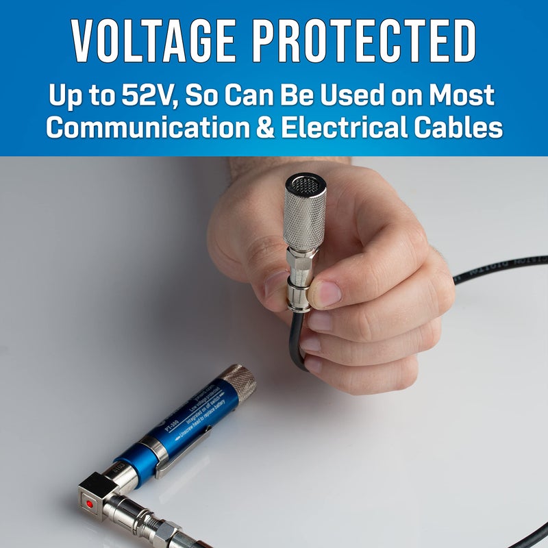 Jonard Tools Jonard PT-300 Voltage Protected Coax Cable Wire Tracer Pocket Continuity Tester & Toner with Audible Beep and LED - Image 3